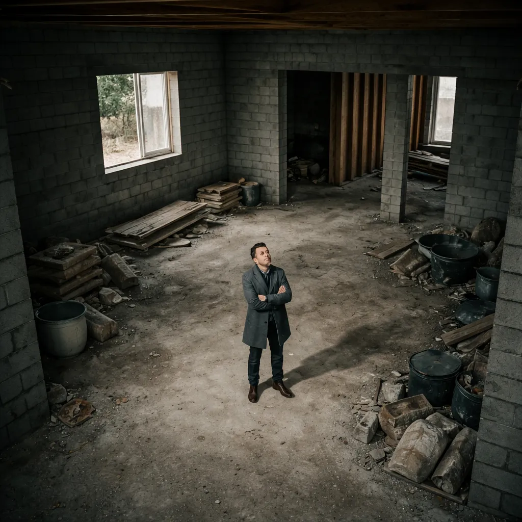 Cliente preocupado en obra